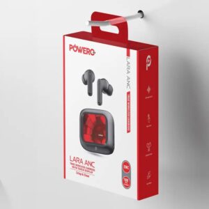 PowerO+ Lara ANC & ENC True Wireless Earbuds With Touch Display.