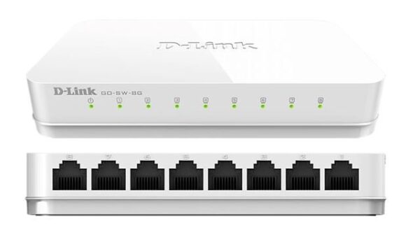 DLINK 8 port 10/100/1000Base-T unmanaged gigabitswitch, UK Copy