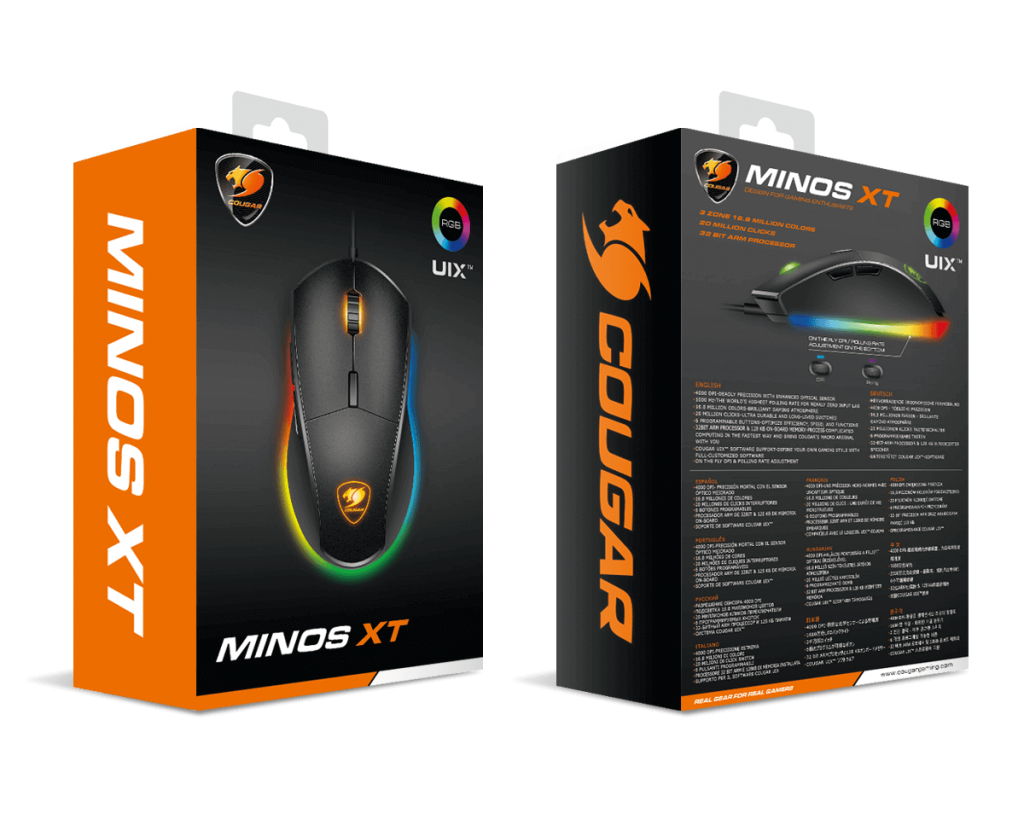 Mice Optical Minos XT RGB / ADNS-3050 / 4000dpi