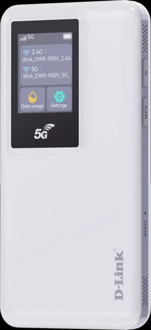 5G MiFi AX1800 10000mAh battery router with LCDTouch Panel, supports 5G NR: