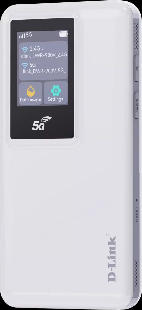 5G MiFi AX1800 10000mAh battery router with LCDTouch Panel, supports 5G NR: