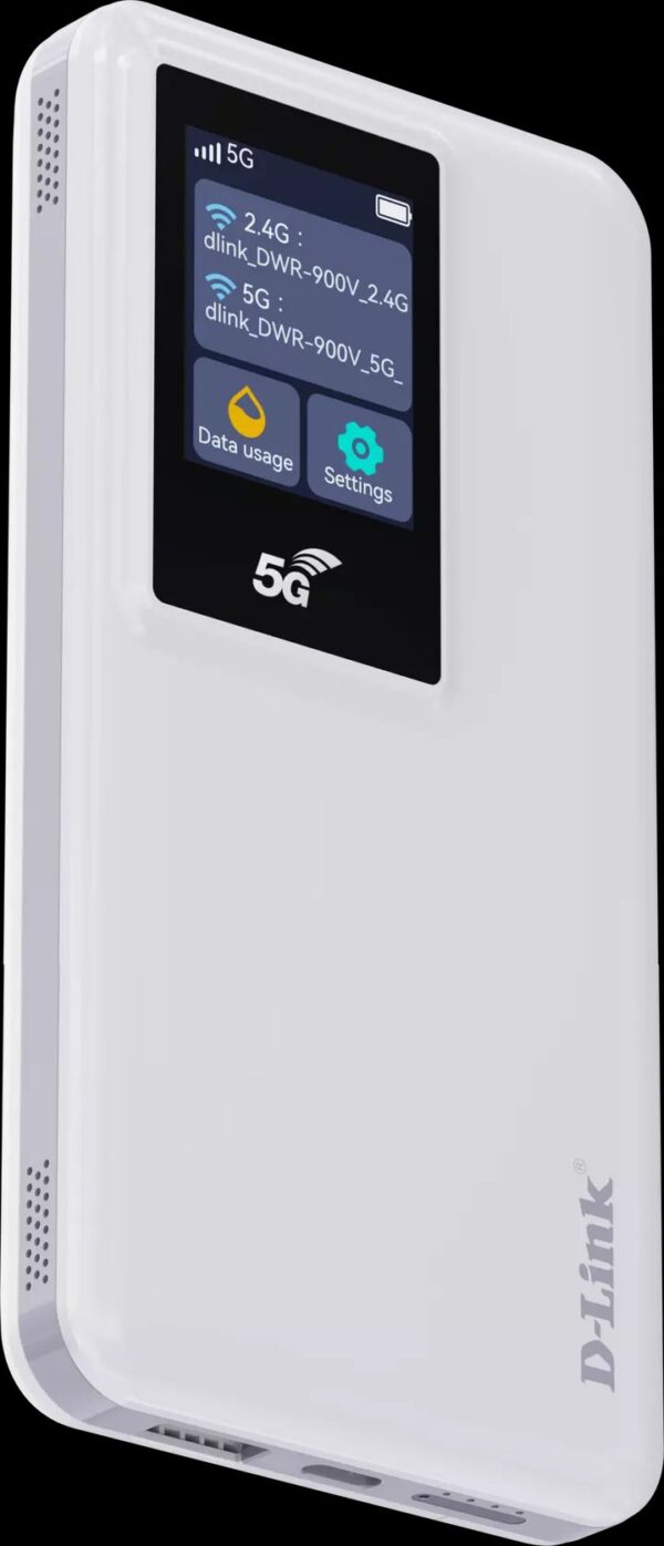 5G MiFi AX1800 10000mAh battery router with LCDTouch Panel, supports 5G NR: