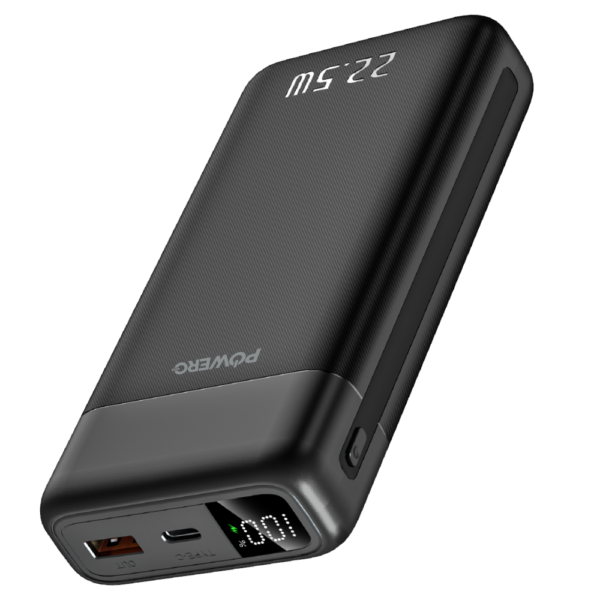 PowerO+ Encore Max Powerbank with Digital Display , 20000mAh Capacity.