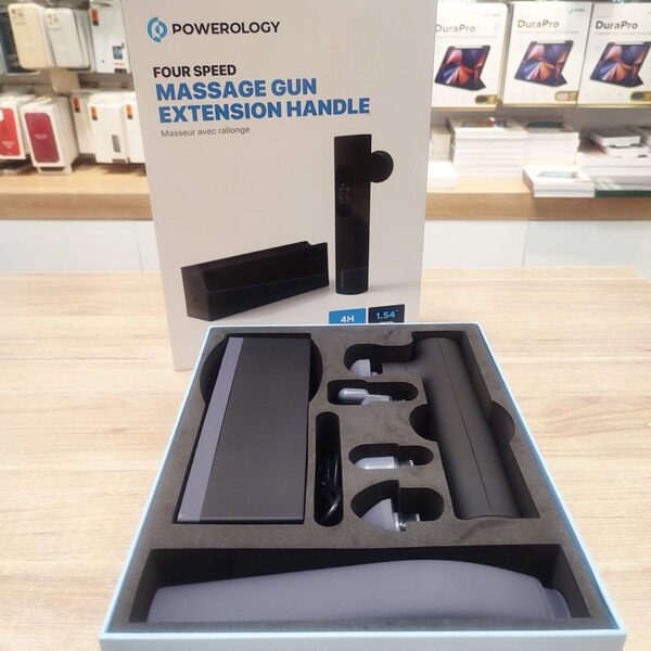 Powerology Four Speed Massage Gun Extension Handle
