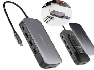 Powerology 512GB USB-C Hub & SSD Drive All-in-one Connectivity & Storage