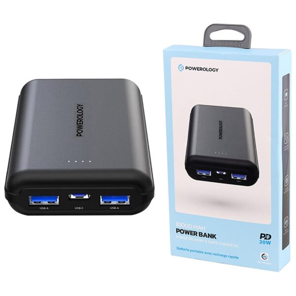 Powerology PowerBank 10000mAh Power Delivery & Quick Charge 3.0