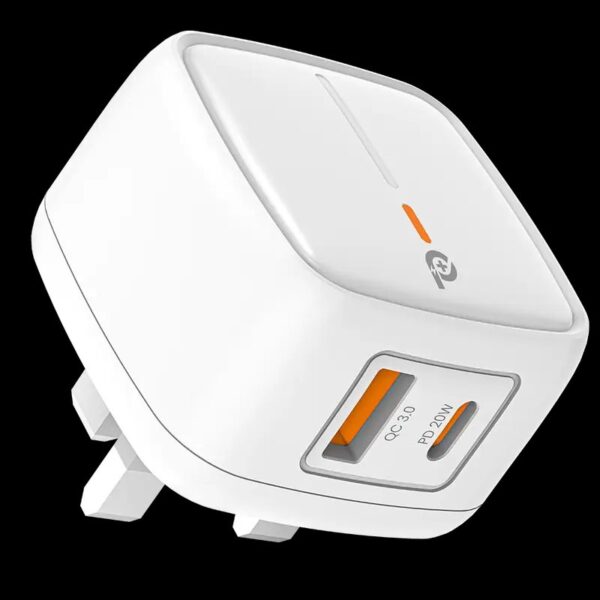 Powero+ British PD+QC Adapter 20W