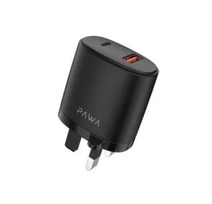 "Pawa Solid Travel Charger Dual PD & QC Port