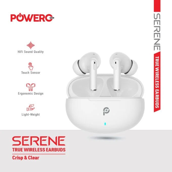 PowerO+ Serene True Wireless Earbuds.