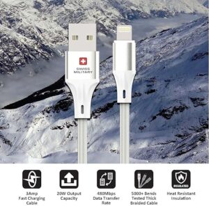 Swiss Military USB to Lightning 2M Cable