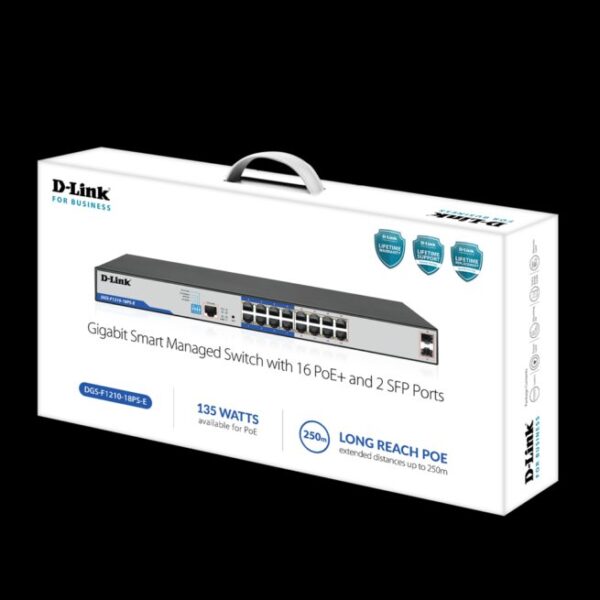 D-Link 26-Port 10/100/1000Base-T PoE + Smart Switch