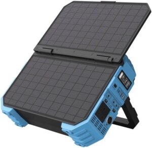 Powerology 600W 192000mAh Portable Generator Integrated Solar Panel