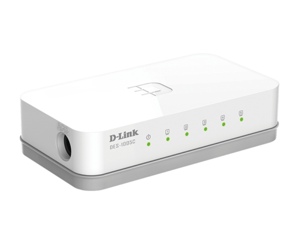 DLINK 5 port 10/100Mbps unmanged switch (UK Plug)