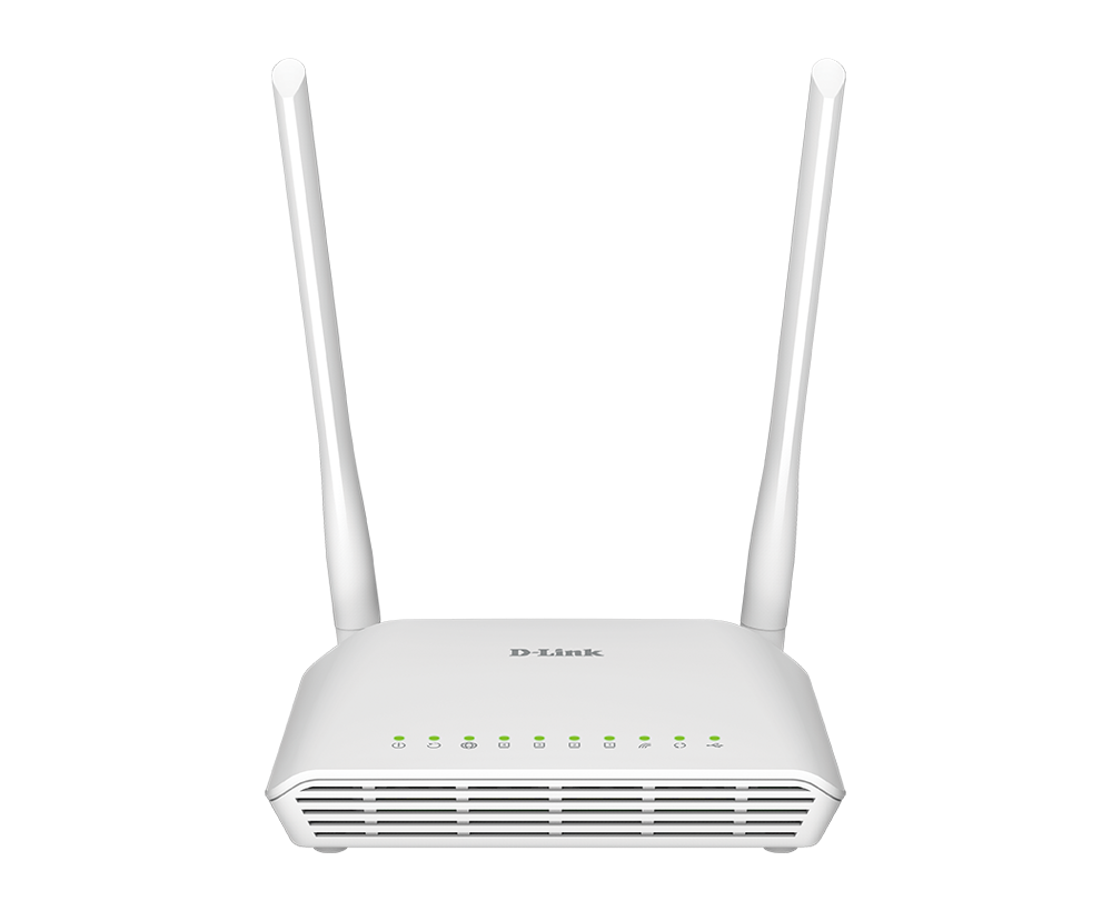 DLINK DSL - 2750U Router 300Mbps 2 externalantenna, UK plug