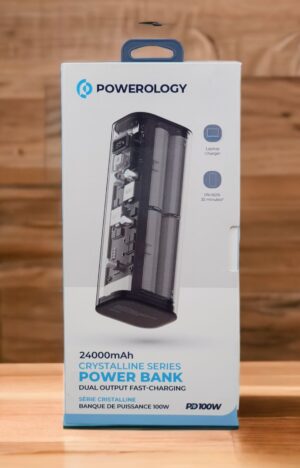 Powerology 24000mAh Crystalline Series PD100 W Dual Output Power Bank Copy