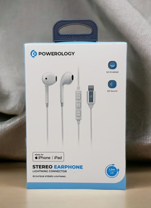 Powerology Stereo Earphone Lightning Connector