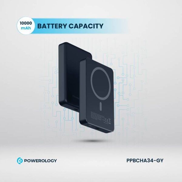 Powerology 10000mAh Magsafe Aluminum Powerbank