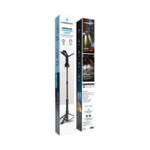 Powerology 4000mAh Camping Light Tripod, Magnetic Base, Powerbank