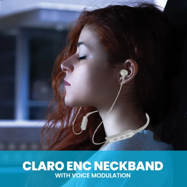 PAWA Claro In-Ear ENC neckband With Voice Modulation