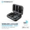 Powerology Wireless Lavalier Microphone - Duo