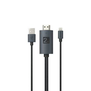 Porodo Braided HDMI Lightning Cable + USB