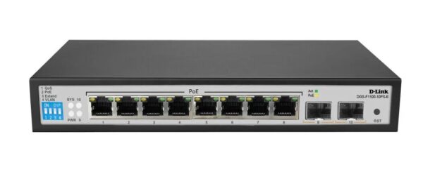 10-port 10/100/1000Base-T PoE+ Smart Switch