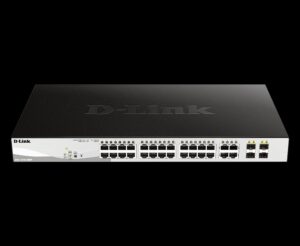 24 PoE 10/100/1000 Ports + 4 Gigabit SFP Ports WebSmart