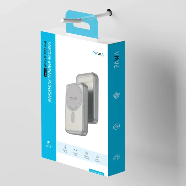 MagCore Magsafe Powerbank With Built-In Stand | 10000mAh | Titanium