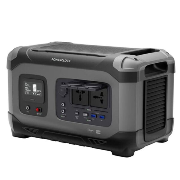 Powerology 392000mAh Power Generator 1300W 60W USB-C Power Delivery/18W USB Quick 
Charge
