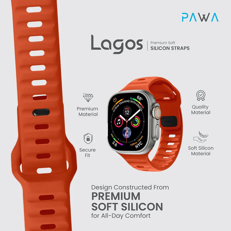Pawa Lagos Premium Soft Silicon Strap 45/49MM